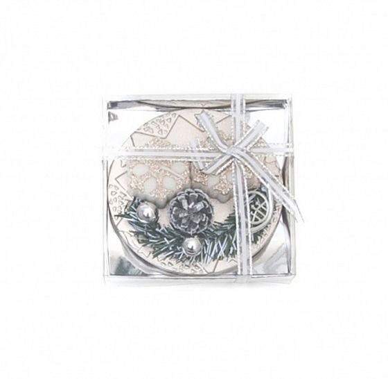 Свеча СНЕЖИНКА 11.5х11.5х3см