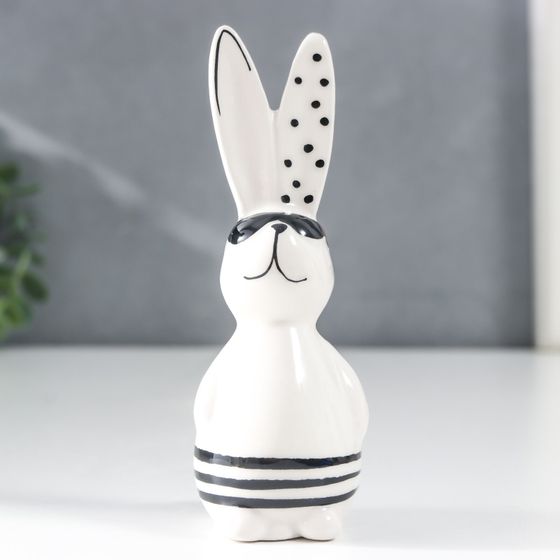 !Сувенир керамика "Зайчишка в солнечных очках" 4х4х11 см