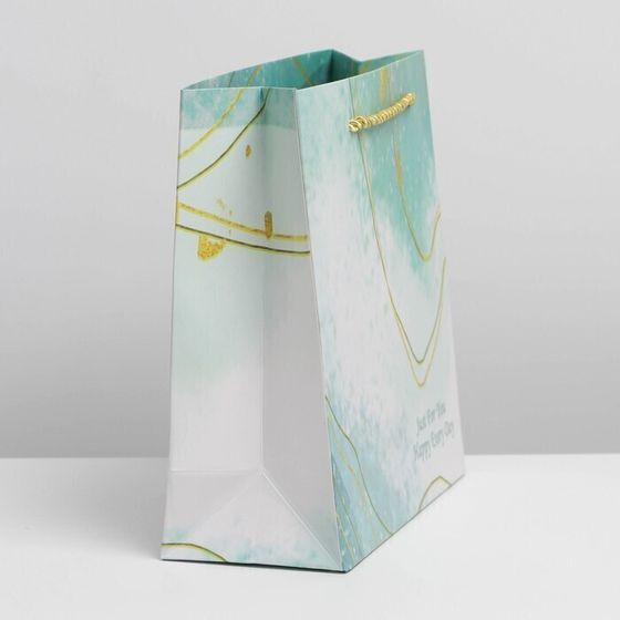 !09 Пакет «Голубая лагуна» подарочный (набор 4 штуки) 20 х 20 х 8 см.