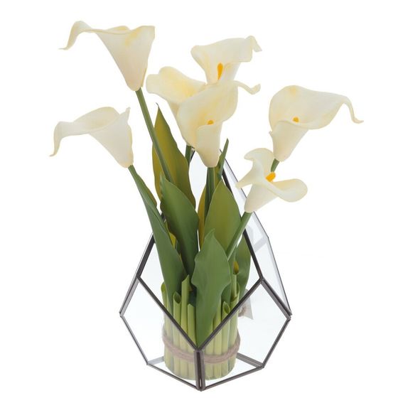 Ваза для искусственных цветов, L15 W15 H24 см