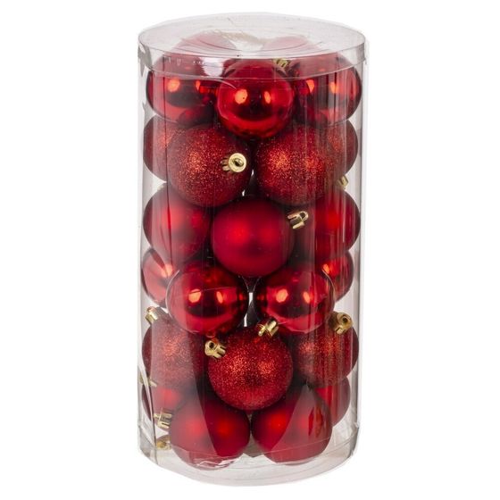 Набор из 30шт Украшение новогоднее &quot;Шар&quot;, D 5 см, L13,5 W13,5 H26 см