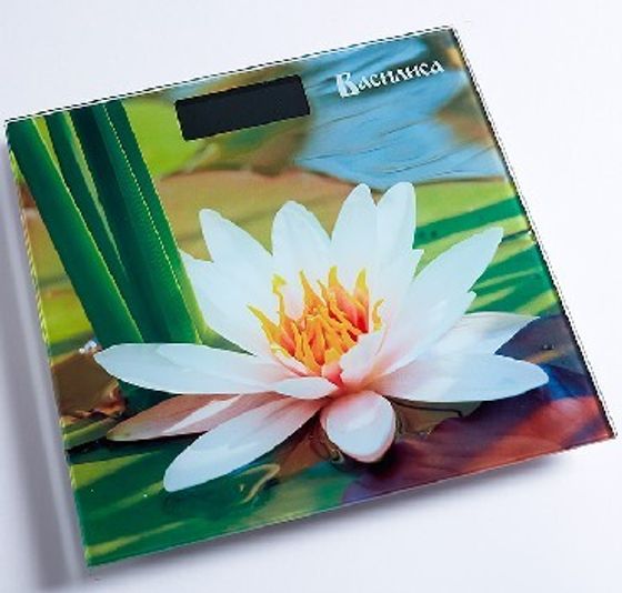 Весы напольные Василиса ВА-4011 &quot;Кувшинка&quot; 180кг рисунок