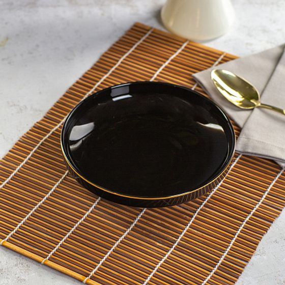 Тарелка суповая BLACK GOLD 19см