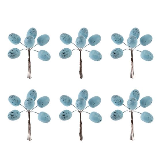 Набор из 6-ти изделий декоративных "Яйца пасхальные", L17 W3,5 H18/10 см