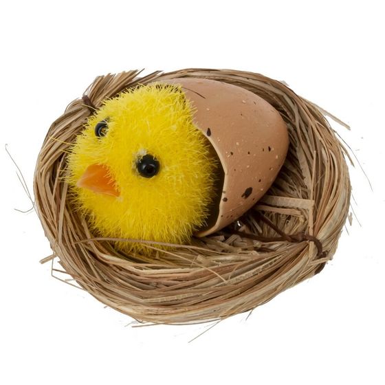 Набор из 6 изделий декоративных &quot;Гнездо пасхальное&quot;, L16 W10 H3 см