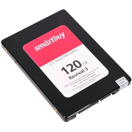 Накопитель SSD SmartBuy Revival3 SB120GB-RVVL3-25SAT3, 120Гб, SATA-III, 2,5&quot;, 3D TLC