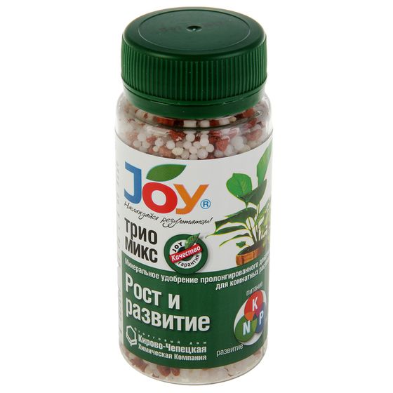 Удобрение минеральное JOY, ТРИО МИКС, Рост и развитие, гранулы, 100 г