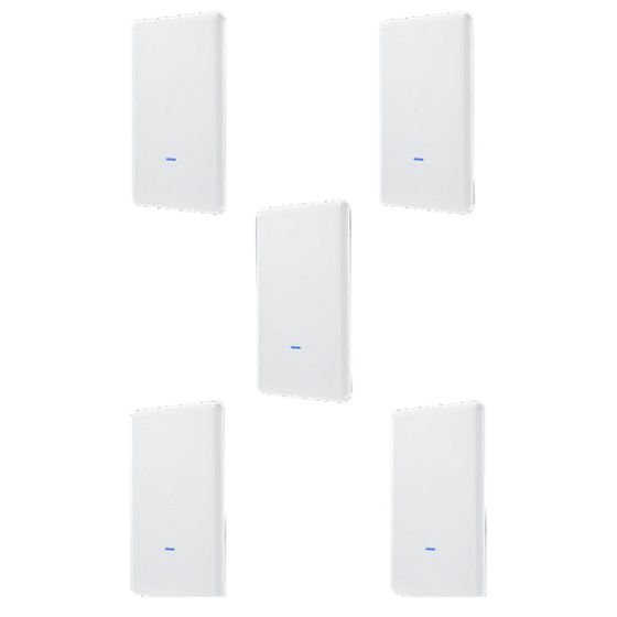 Точка доступа Wi-Fi Ubiquiti UniFi AP AC Mesh Pro (5-pack) |UAP-AC-M-PRO-5| Ubiquiti комплект из 5 Mesh-точек доступа, 2.4+5 |UAP-AC-M-PRO-5| ГГц, 80