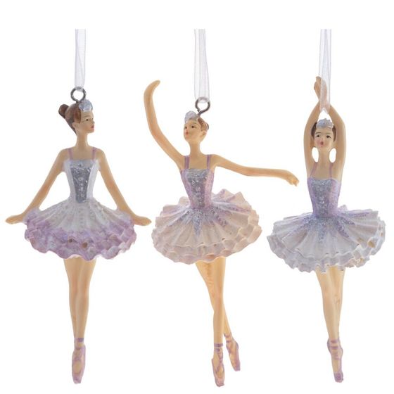 Изделие декоративное подвесное "Балерина", L6 W4 H11 см, 3в.