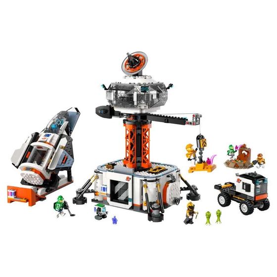 Конструктор космической базы LEGO, артикул: 1234, для детей.