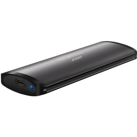 Внешний SSD 512Gb ADATA SE760 USB 3.2 3D NAND Скорость записи 1000 Мб/сек. Скорость чтения 1000 Мб/сек. 1,8&quot; ASE760-512GU32G2-CTI