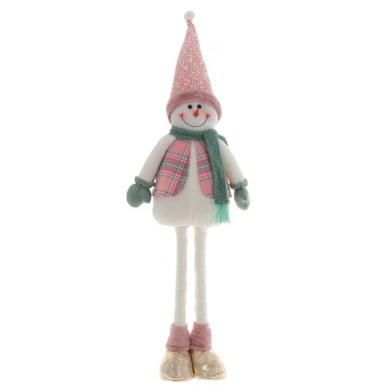 Игрушка набивная &quot;Снеговик&quot; (телескоп ноги), L27 W13 H106/43 см, 2в.