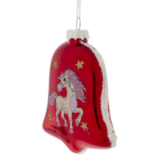 Украшение новогоднее &quot;Колокольчик с лошадкой&quot;, L8 W2,5 H11 см