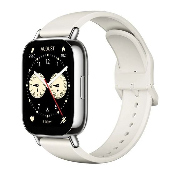 Смарт-часы Xiaomi Redmi Watch 5 Lite 1.96&quot; рем.регулируемый серебристый/белый (BHR8791GL)