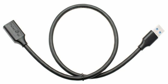 Кабель Telecom USB 3.0 A(m) - A(f) 0.5м черный (TUS708-0.5M)