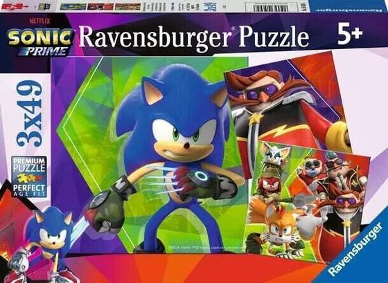 Ravensburger RAV puzzle 3x49 Sonic Prime 05695