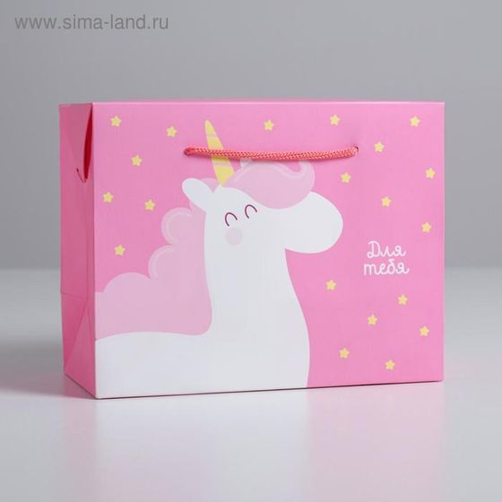 !09 Пакет–коробка (набор 2 штуки) «Для тебя» 23 × 18 × 11 см.