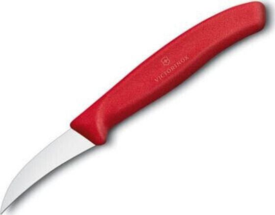 Victorinox Nóż kuchenny Victorinox do jarzyn, zagięty, 6 cm, czerwony