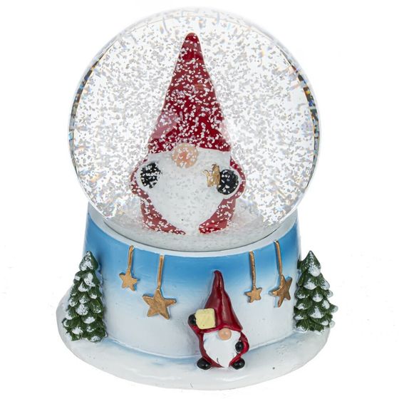 Фигурка декор в стекл шаре &quot;Гном&quot;, D7 см, L7,5 W7,5 H8,5 см, 2в.