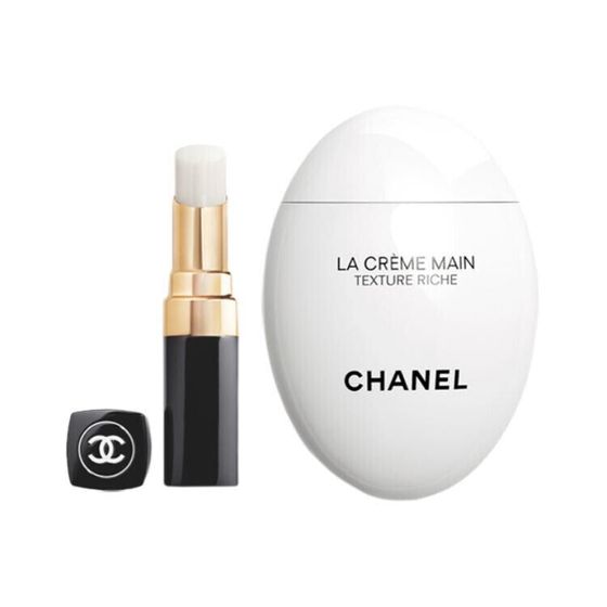 CHANEL Delicate Care Combination Care Kits Nourishing Moisturizing Hand Cream 50ml + Lipstick 3g