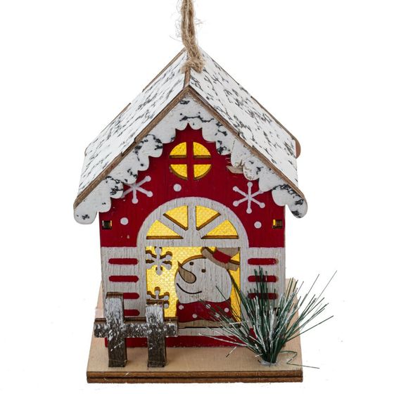 Изделие декоративное с подсветкой &quot;Домик&quot; (LR54х3), L7,5 W7 H9,5 см, 3в.