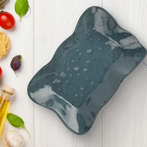 Блюдо овальное STONE TURQUOISE 26см