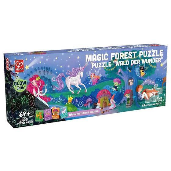 HAPE Magic Forest Fluor Puzzle 200 pieces