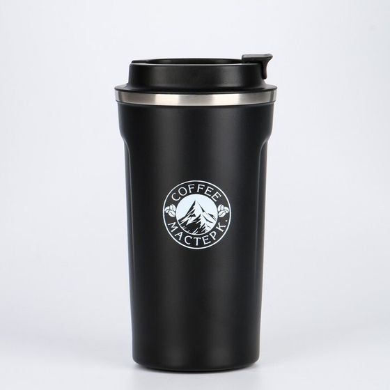 Термокружка, 500 мл, Original &quot;Мастер К. Coffee&quot;, сохраняет тепло 10 ч, чёрная