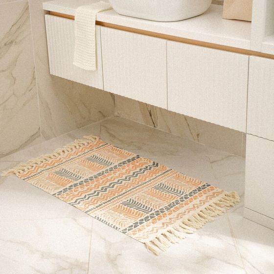 Коврик для дома SL Home Cotton, 60×90 см, жёлтый
