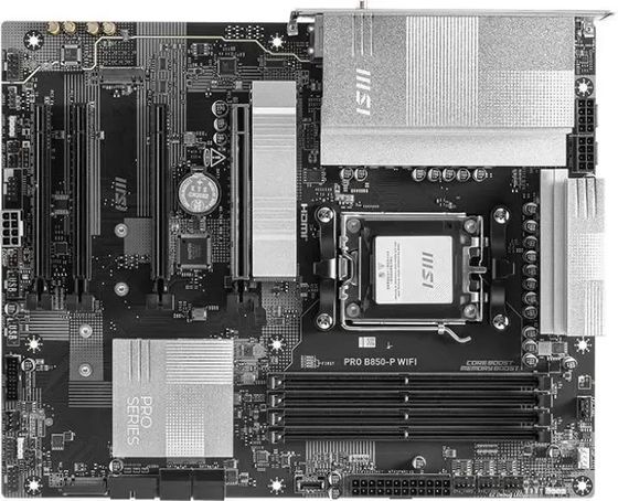 Материнская плата MSI PRO B850-P WIFI SocketAM5 AMD B850 4xDDR5 ATX AC`97 8ch(7.1) 5Gigabit RAID+HDMI