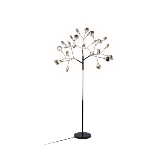 Напольный телескопический светильник со сменной лампой Ambrella light, Traditional, TR3030, 27хG4, цвет чёрный, хром