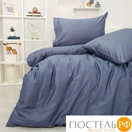 NT2Y680LAC3 Комплект постельного белья Tivolyo home CASUAL синий семейный