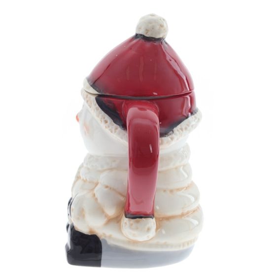 Кружка с крышкой &quot;Снеговик&quot;, 500 мл, L14 W10 H17 см, 2в.