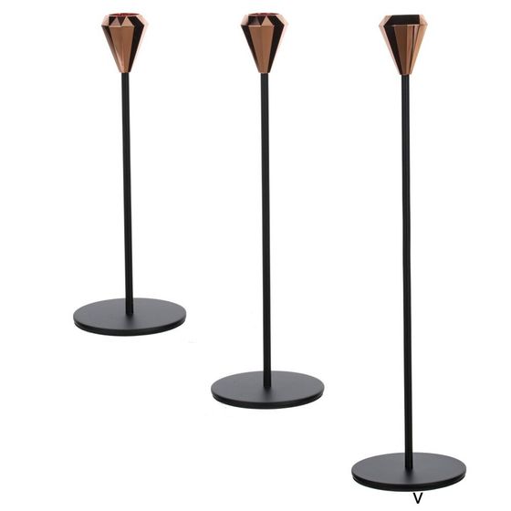 Подсвечник, L8 W8 H32 см