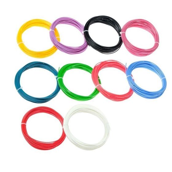 !09 Комплект 3Д ручка NIT-PEN2 фиолетовая + пластик ABS 10 цветов по 10 метров