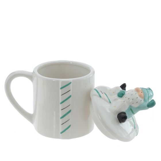 Кружка с крышкой &quot;Гном: Праздничный Хранитель&quot;, 330 мл, L12 W9 H15 см