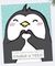 !09 Открытка-карточка (набор 10 штук) «С Новым годом!» пингвин, 8.8 х 10.7 см, Новый год