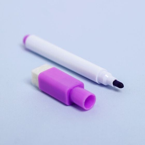 !09 Маркер цветной на водной основе, с магнитом, набор 6 штук