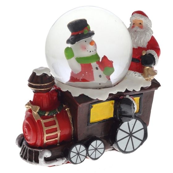 Фигурка декор в стекл шаре &quot;Олень/Снеговик/Медвежонок/Санта&quot;, D4,5 см, L8,5 W5 H8