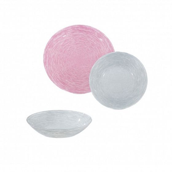 Набор столовый 18 предметов BRUSHMANIA PINK &amp; GRANIT