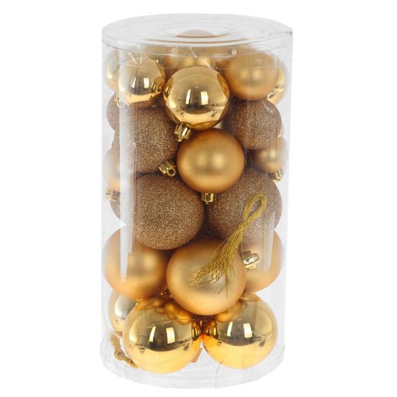 Набор из 40шт, Украшение новогоднее Шар "Сказочное великолепие", D 6 см, L14 W14 H26 см
