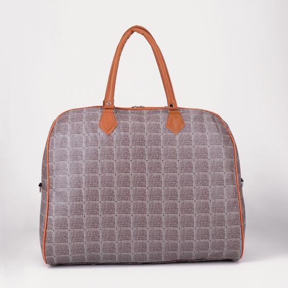 !09 Сумка дорожная на молнии, цвет тёмно-бежевый!