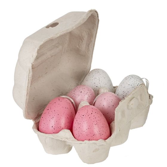 Набор из 6-ти изделий декоративных подвесных &quot;Яйцо&quot; (4*6), L15 W10 H7 см