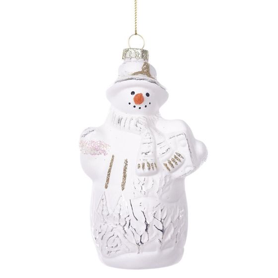 Украшение новогоднее "Снеговик", L8 W6,5 H15 см