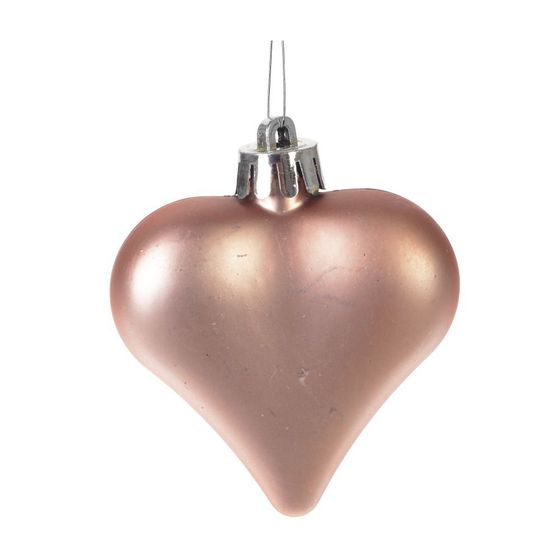 Набор из 6шт Украшение новогоднее “Сердце”, L6 W2 H7 см