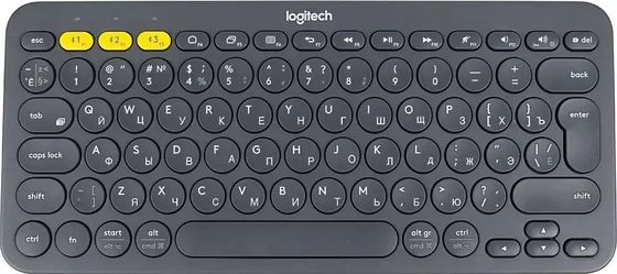 Клавиатура Logitech K380 беспров. серый BT (920-007584)