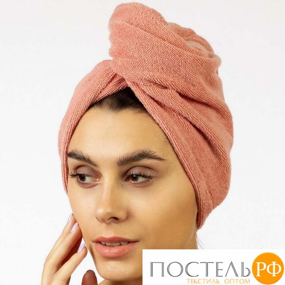 ПЛ-ВБ-26х58кл Beatrice (корал) полотенце для сушки волос 26х58см