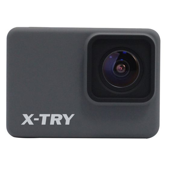 Экшн-камера X-TRY XTC264 REAL MAXIMAL, 3840x2160, 4K 1050 мАч, microSD, аквабокс + набор креплений, серая