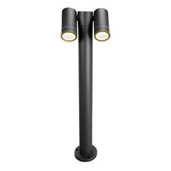 Светильник ландшафтный Arte Lamp Mistero A3302PA-2BK, GU10, 2х35 Вт, 6х17х60 см, чёрный