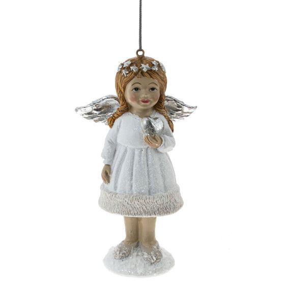 Фигурка декоративная подвесная &quot;Ангел&quot;, L7 W5 H12 см, 2в.